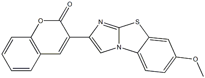 3-(7-methoxyimidazo[2,1-b][1,3]benzothiazol-2-yl)-2H-chromen-2-one Structure