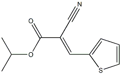 isopropyl 2-cyano-3-(2-thienyl)acrylate 구조식 이미지