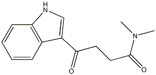 4-(1H-indol-3-yl)-N,N-dimethyl-4-oxobutanamide 구조식 이미지