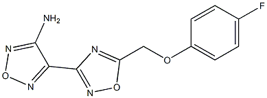 4-{5-[(4-fluorophenoxy)methyl]-1,2,4-oxadiazol-3-yl}-1,2,5-oxadiazol-3-amine Structure
