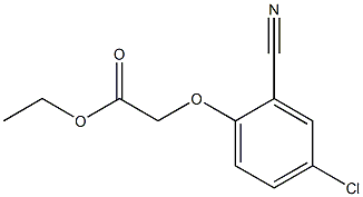 ethyl (4-chloro-2-cyanophenoxy)acetate Structure