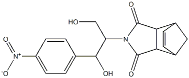 4-(2-hydroxy-1-(hydroxymethyl)-2-{4-nitrophenyl}ethyl)-4-azatricyclo[5.2.1.0~2,6~]dec-8-ene-3,5-dione Structure