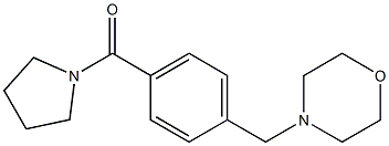 4-[4-(1-pyrrolidinylcarbonyl)benzyl]morpholine Structure