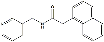 2-(1-naphthyl)-N-(3-pyridinylmethyl)acetamide Structure