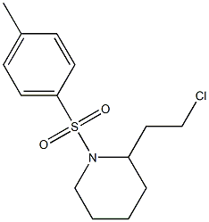 2-(2-chloroethyl)-1-[(4-methylphenyl)sulfonyl]piperidine 구조식 이미지