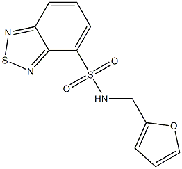 N-(2-furylmethyl)-2,1,3-benzothiadiazole-4-sulfonamide Structure