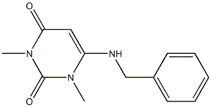 6-(benzylamino)-1,3-dimethylpyrimidine-2,4(1H,3H)-dione 구조식 이미지