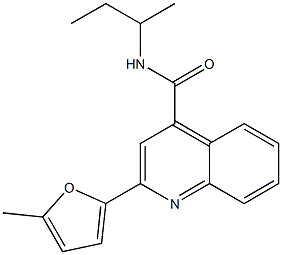 N-(sec-butyl)-2-(5-methyl-2-furyl)-4-quinolinecarboxamide Structure