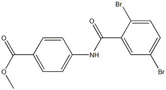 methyl 4-[(2,5-dibromobenzoyl)amino]benzoate Structure