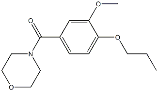 4-(3-methoxy-4-propoxybenzoyl)morpholine 구조식 이미지