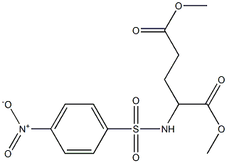 dimethyl 2-[({4-nitrophenyl}sulfonyl)amino]pentanedioate Structure