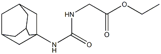 ethyl {[(1-adamantylamino)carbonyl]amino}acetate 구조식 이미지