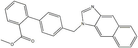 methyl 4'-(1H-naphtho[2,3-d]imidazol-1-ylmethyl)[1,1'-biphenyl]-2-carboxylate Structure