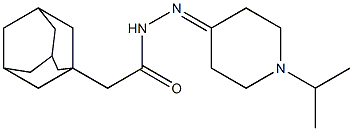 2-(1-adamantyl)-N'-(1-isopropyl-4-piperidinylidene)acetohydrazide 구조식 이미지