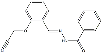 N'-[2-(cyanomethoxy)benzylidene]benzohydrazide Structure