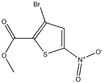 methyl 3-bromo-5-(nitro)thiophene-2-carboxylate Structure