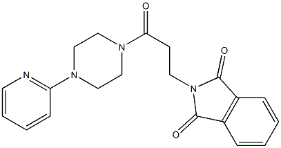 2-[3-oxo-3-(4-pyridin-2-ylpiperazin-1-yl)propyl]-1H-isoindole-1,3(2H)-dione 구조식 이미지