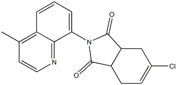 5-chloro-2-(4-methylquinolin-8-yl)-3a,4,7,7a-tetrahydro-1H-isoindole-1,3(2H)-dione Structure