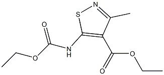 ethyl 5-[(ethoxycarbonyl)amino]-3-methyl-4-isothiazolecarboxylate 구조식 이미지