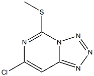 7-chloro-5-(methylsulfanyl)tetraazolo[1,5-c]pyrimidine 구조식 이미지