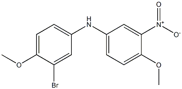 N-(3-bromo-4-methoxyphenyl)-4-methoxy-3-nitroaniline Structure
