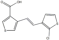 4-[2-(2-chloro-3-thienyl)vinyl]-3-thiophenecarboxylic acid Structure