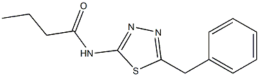 N-(5-benzyl-1,3,4-thiadiazol-2-yl)butanamide 구조식 이미지