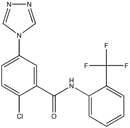2-chloro-5-(4H-1,2,4-triazol-4-yl)-N-[2-(trifluoromethyl)phenyl]benzamide Structure