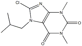 8-chloro-7-isobutyl-1,3-dimethyl-3,7-dihydro-1H-purine-2,6-dione Structure