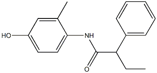 N-(4-hydroxy-2-methylphenyl)-2-phenylbutanamide 구조식 이미지