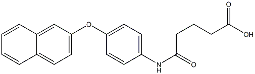 5-[4-(2-naphthyloxy)anilino]-5-oxopentanoic acid 구조식 이미지