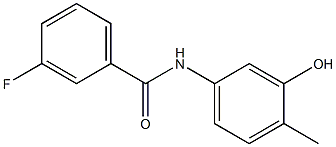 3-fluoro-N-(3-hydroxy-4-methylphenyl)benzamide Structure