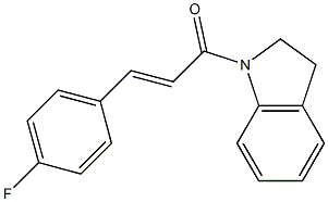 1-[3-(4-fluorophenyl)acryloyl]indoline 구조식 이미지