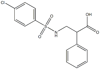 N-[(4-chlorophenyl)sulfonyl]-3-phenyl-beta-alanine Structure