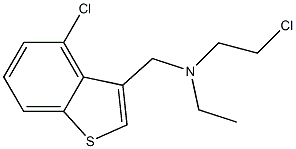 2-chloro-N-[(4-chloro-1-benzothien-3-yl)methyl]-N-ethylethanamine Structure