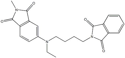 5-[[4-(1,3-dioxo-1,3-dihydro-2H-isoindol-2-yl)butyl](ethyl)amino]-2-methyl-1H-isoindole-1,3(2H)-dione Structure