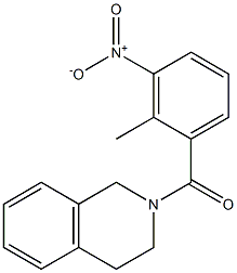 2-{3-nitro-2-methylbenzoyl}-1,2,3,4-tetrahydroisoquinoline Structure