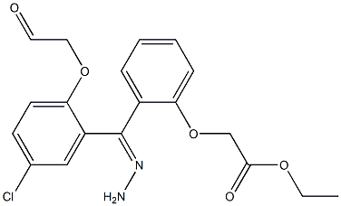 ethyl (2-{2-[(4-chlorophenoxy)acetyl]carbohydrazonoyl}phenoxy)acetate Structure