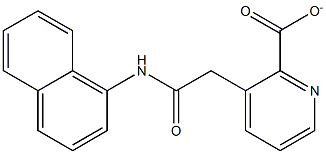 2-(1-naphthylamino)-2-oxoethyl2-pyridinecarboxylate 구조식 이미지