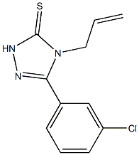 4-allyl-5-(3-chlorophenyl)-2,4-dihydro-3H-1,2,4-triazole-3-thione 구조식 이미지