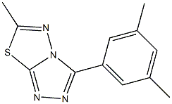 3-(3,5-dimethylphenyl)-6-methyl[1,2,4]triazolo[3,4-b][1,3,4]thiadiazole 구조식 이미지