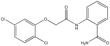 2-{[(2,5-dichlorophenoxy)acetyl]amino}benzamide Structure