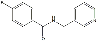 4-fluoro-N-(3-pyridinylmethyl)benzamide 구조식 이미지