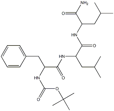 1,1-dimethylethyl 2-{[1-({[1-(aminocarbonyl)-3-methylbutyl]amino}carbonyl)-3-methylbutyl]amino}-2-oxo-1-(phenylmethyl)ethylcarbamate 구조식 이미지