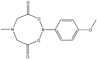 2-(4-Methoxyphenyl)-6-methyl-1,3,6,2-dioxazaborocane-4,8-dione 구조식 이미지