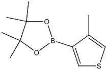 4-Methyl-3-(4,4,5,5-tetramethyl-1,3,2-dioxaborolan-2-yl)thiophene 구조식 이미지