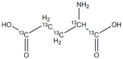 DL-Glutamic  acid-13C5 Structure