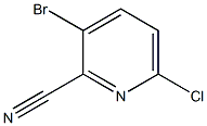 3-Bromo-6-chloropyridine-2-carbonitrile 구조식 이미지