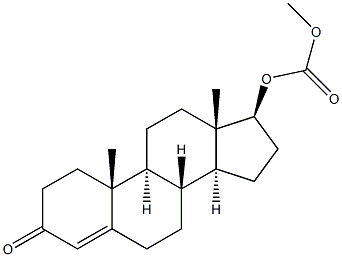 Testosterone Methyl Carbonate 구조식 이미지