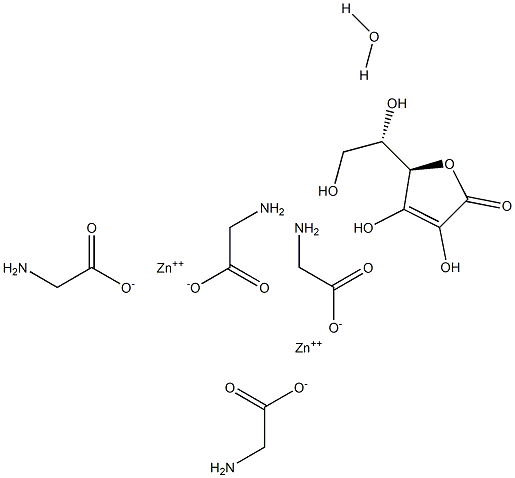 Zinc Ascorbate Zinc Glycinate, Monohydrate, 26%, Powder Structure